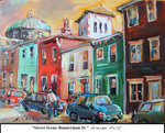 Street Scene-Bannerman St, Oil on Canvas